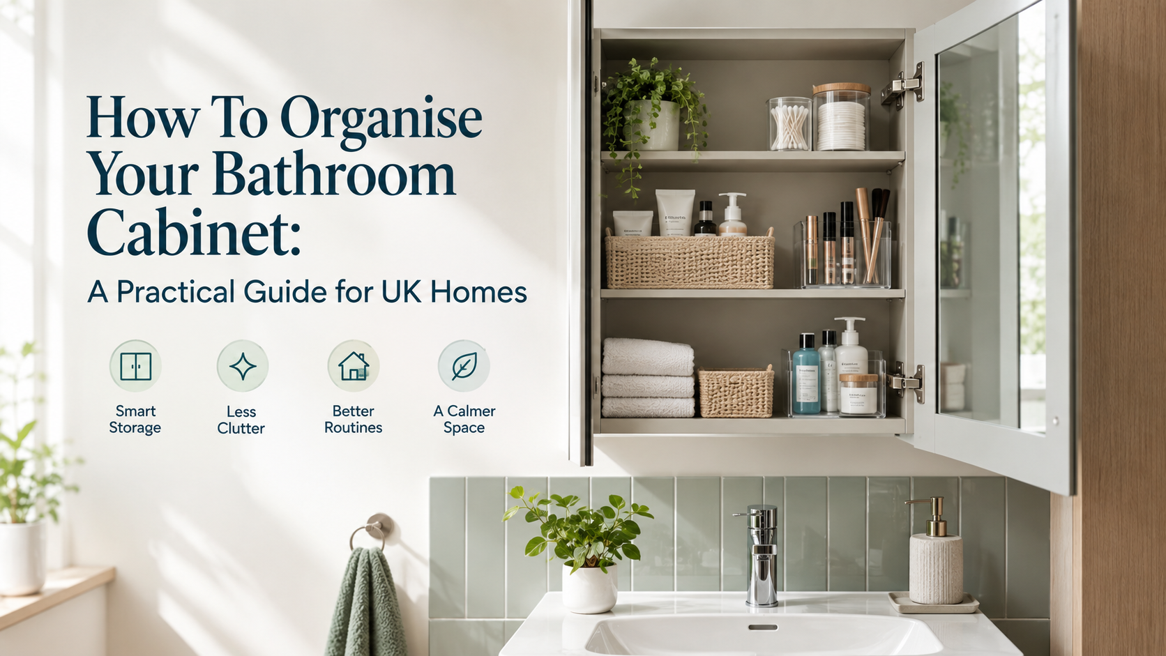 How To Organise Your Bathroom Cabinet: A Practical Guide for UK Homes
